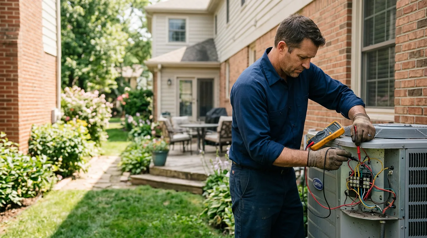 HVAC technician working near Dysart, PA